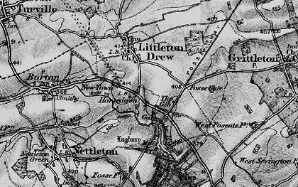 Old map of Horsedown in 1898
