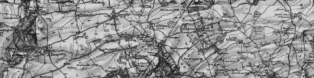 Old map of Horsedown in 1898