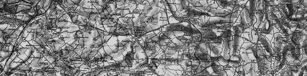 Old map of Binner Downs in 1896