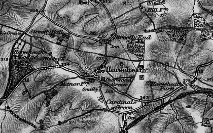 Old map of Horseheath in 1895