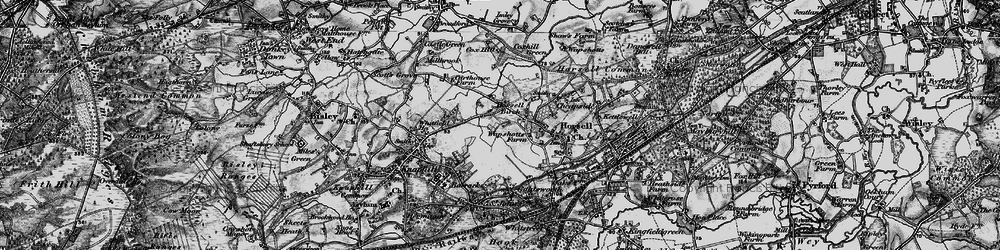 Old map of Horsell Birch in 1896