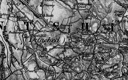 Old map of Willington Cross in 1897