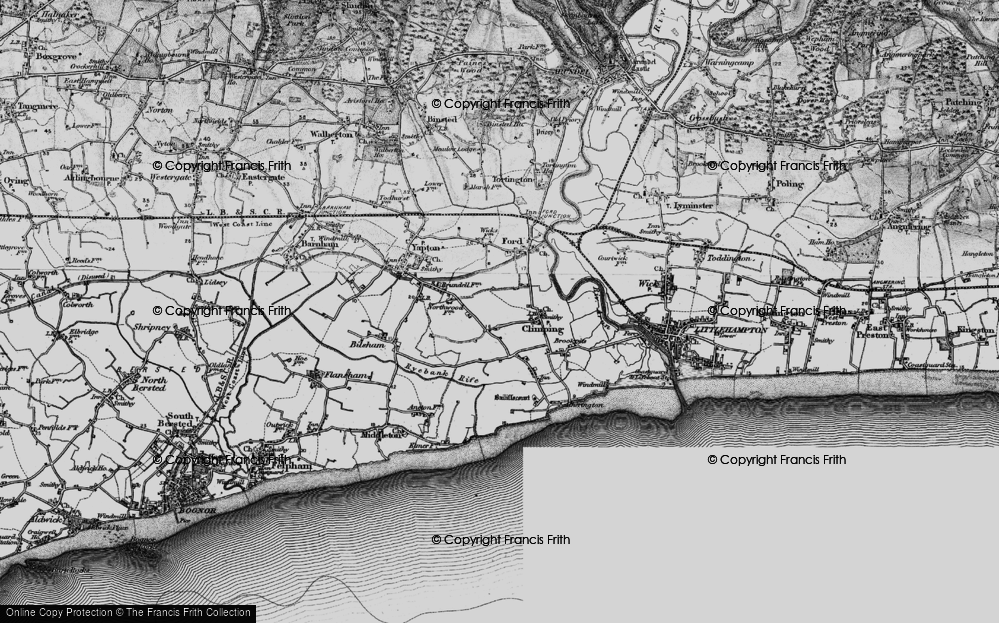 Old Map of Horsemere Green, 1895 in 1895