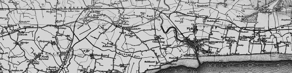 Old map of Horsemere Green in 1895