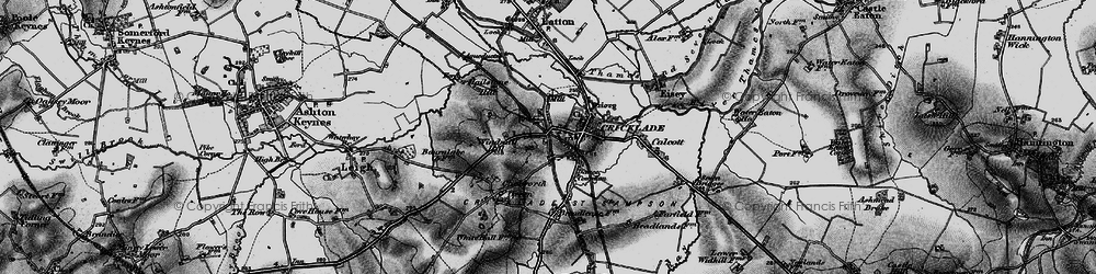 Old map of Horsey Down in 1896
