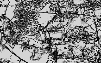 Old map of Black Park in 1898