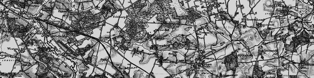 Old map of Black Park in 1898