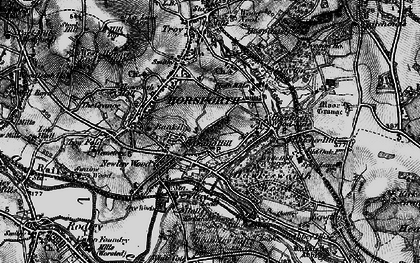 Old map of Horsforth Woodside in 1898