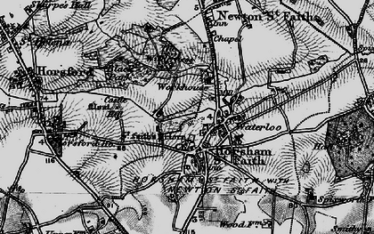 Old map of Horsham St Faith in 1898