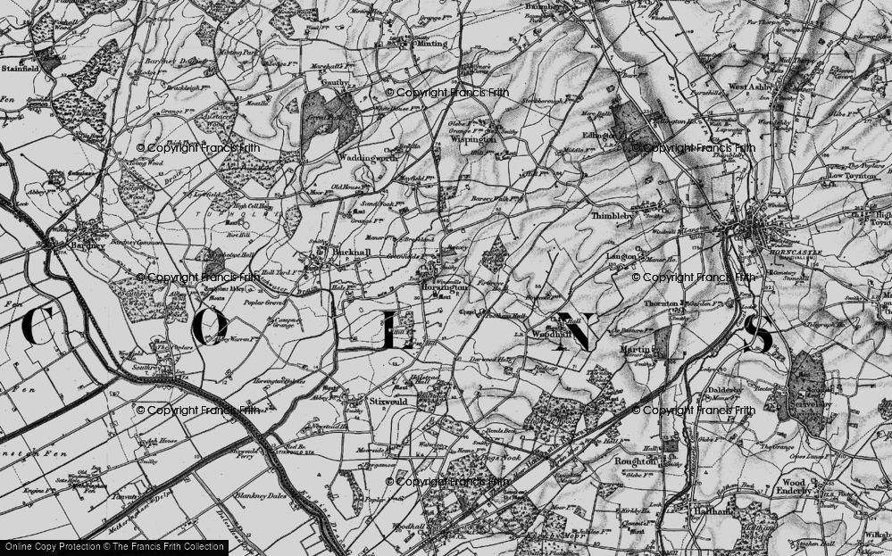 Old Map of Horsington, 1899 in 1899