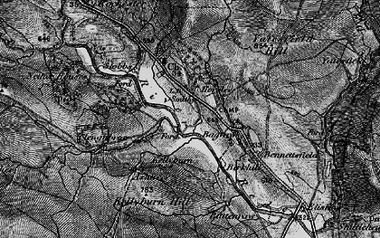 Old map of Blakehope Fell in 1897