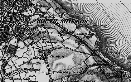 Old map of Horsley Hill in 1898