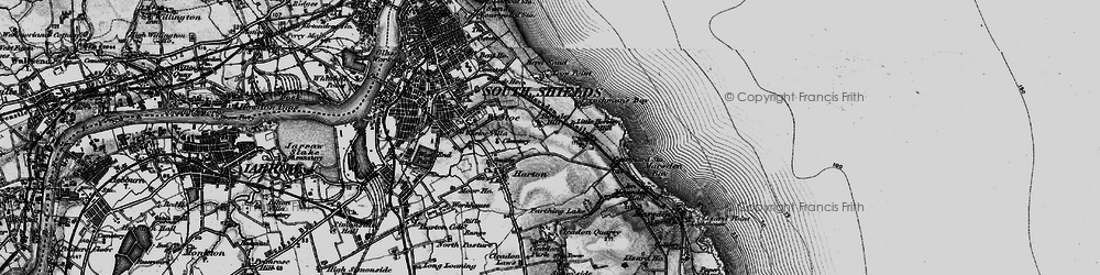Old map of Horsley Hill in 1898
