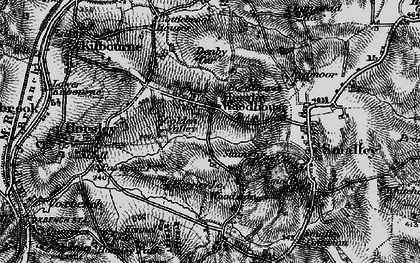 Old map of Horsley Woodhouse in 1895