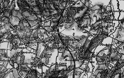 Old map of Horsmonden in 1895
