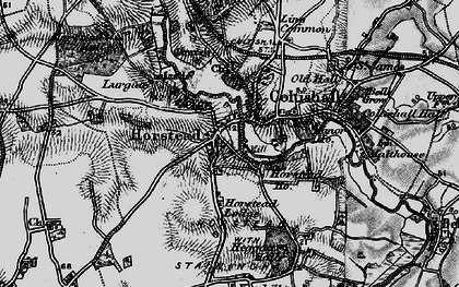 Old map of Horstead in 1898