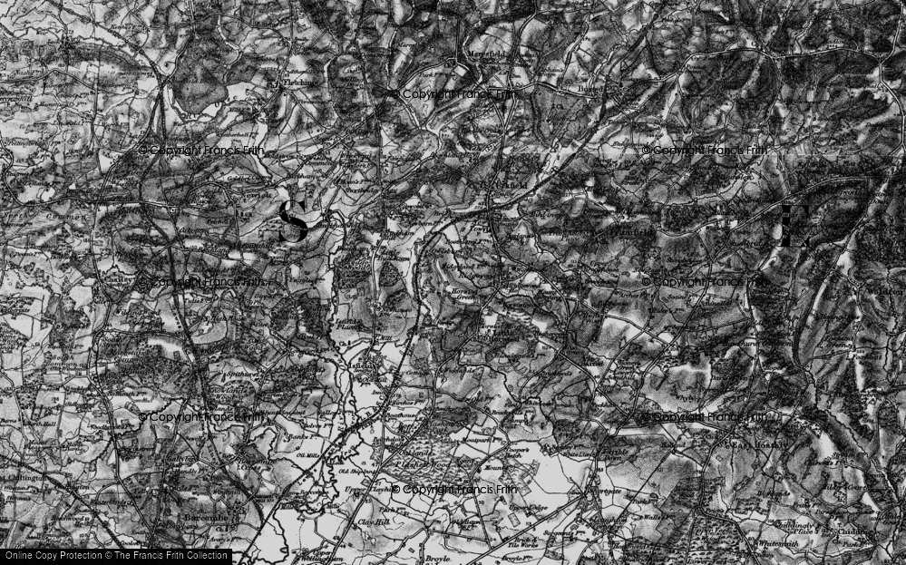 Old Map of Horsted Green, 1895 in 1895
