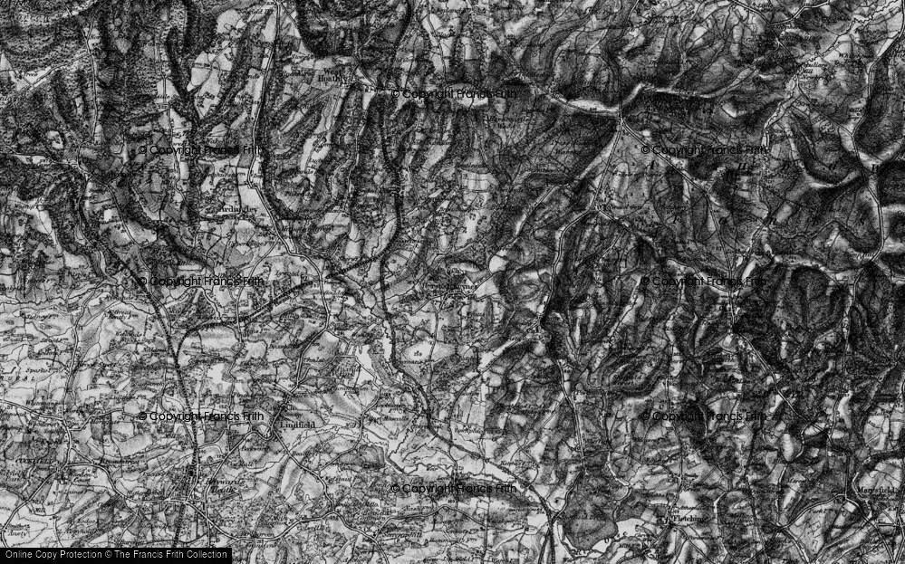 Historic Ordnance Survey Map Of Horsted Keynes 1895 