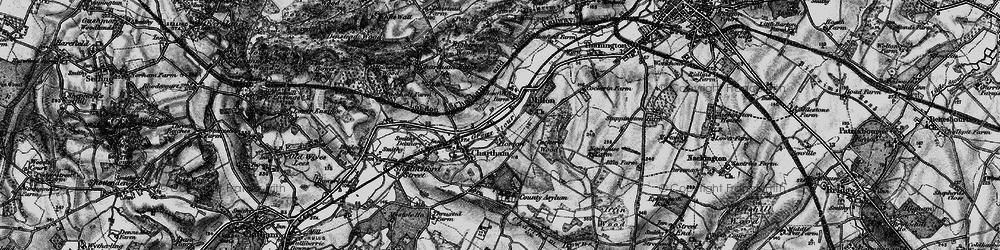 Old map of Larkey Valley Wood in 1895