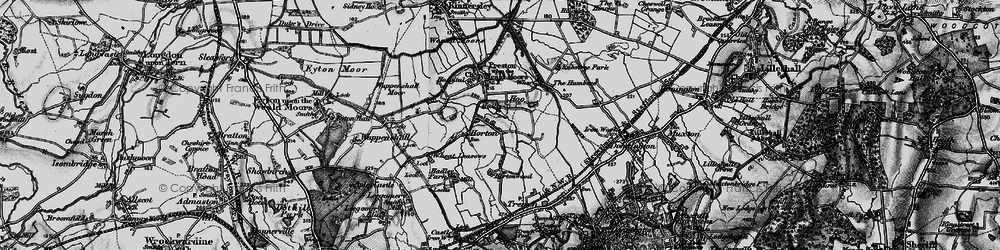 Old map of Horton in 1899