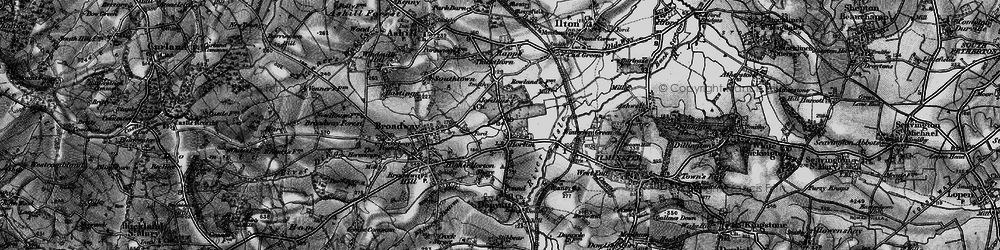 Old map of Horton Cross in 1898