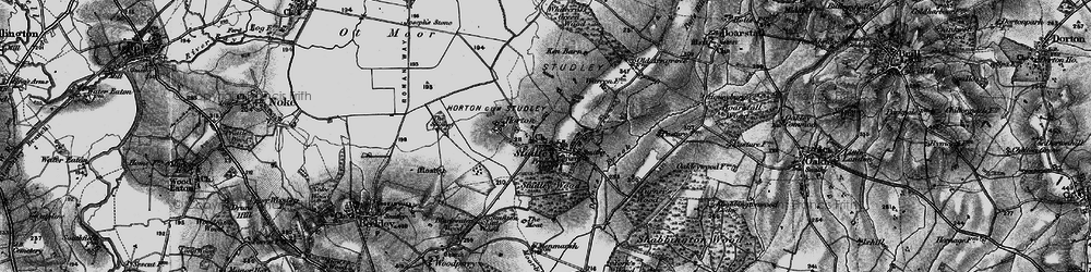 Old map of Horton-cum-Studley in 1895