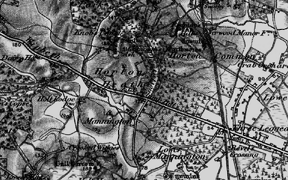 Old map of Horton Heath in 1895