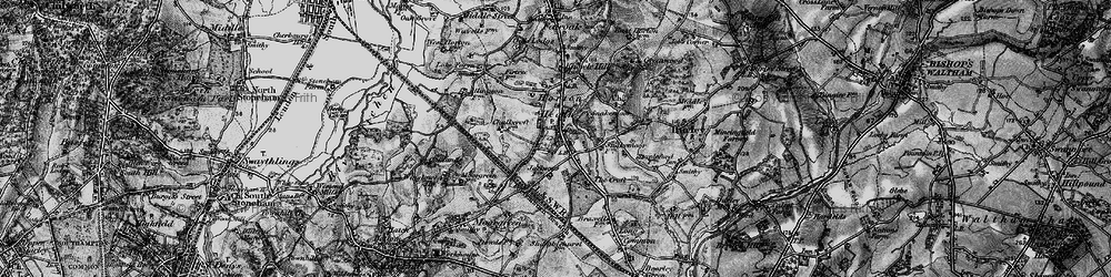 Old map of Horton Heath in 1895