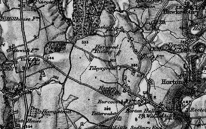 Old map of Horwood Riding in 1898