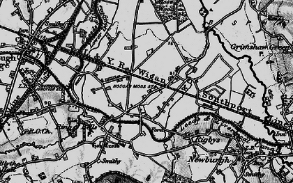 Old map of Hoscar in 1896