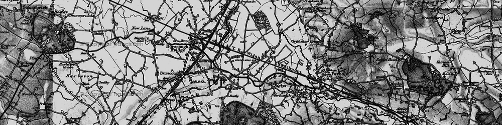 Old map of Hoscar in 1896