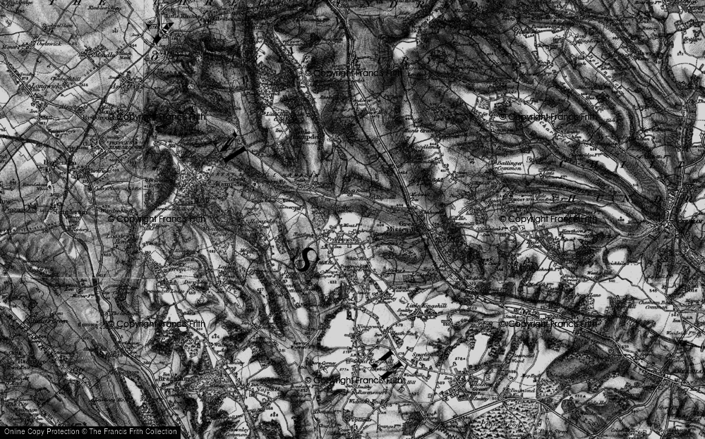 Old Map of Hotley Bottom, 1895 in 1895