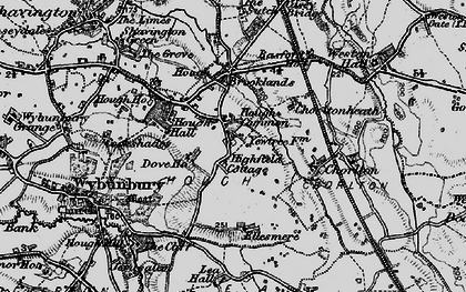 Old map of Basford Hall in 1897
