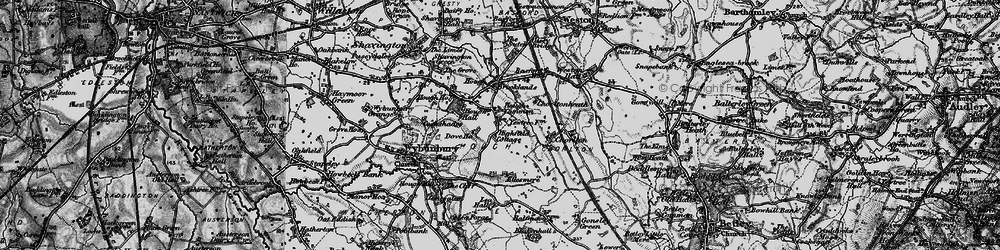 Old map of Hough in 1897