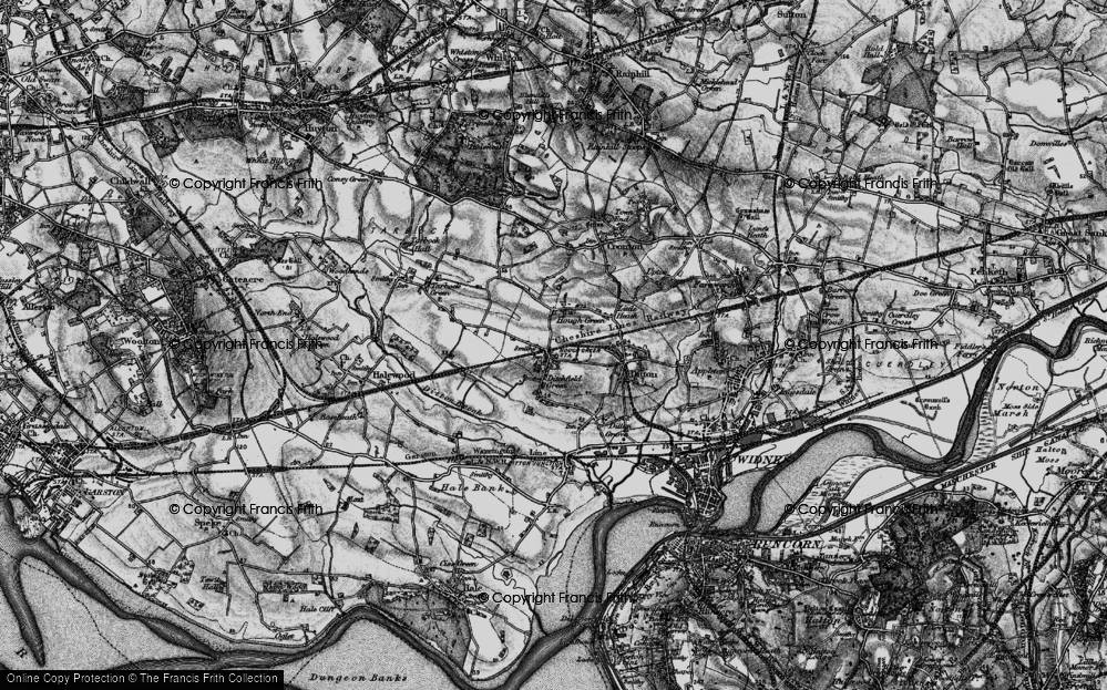 Old Map of Hough Green, 1896 in 1896