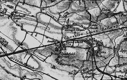 Old map of Hough Green in 1896