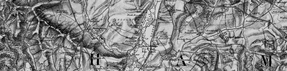 Old map of Houghton in 1895