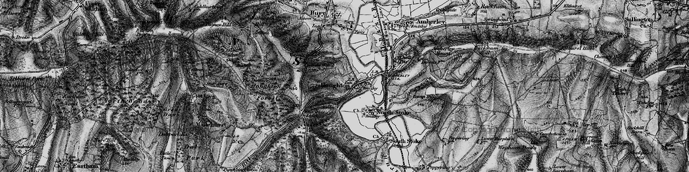Old map of Whiteways Lodge in 1895