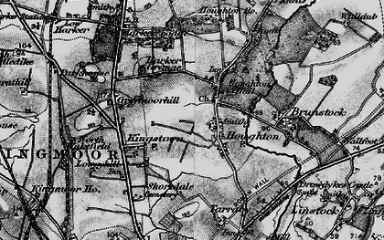 Old map of Houghton in 1897