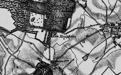 Old map of Houghton in 1898
