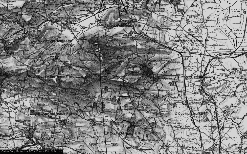 Old Map of Houghton Bank, 1897 in 1897