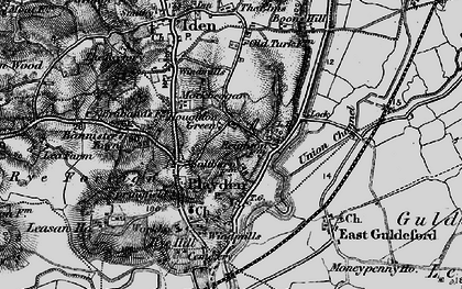 Old map of Houghton Green in 1895