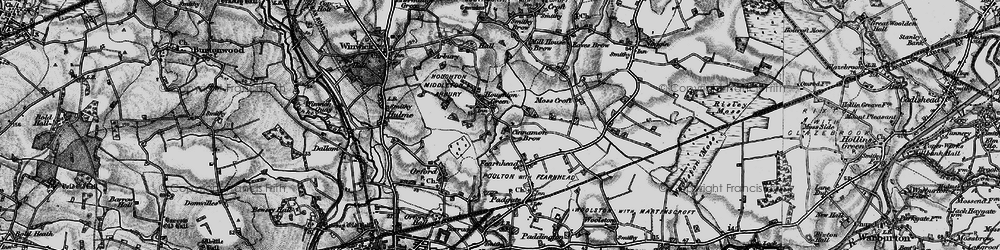 Old map of Houghton Green in 1896