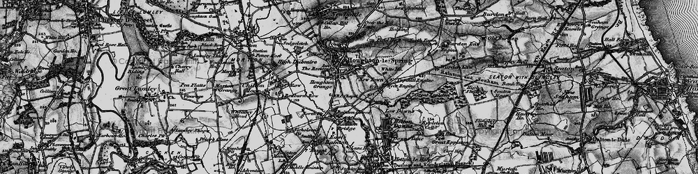 Old map of Houghton-Le-Spring in 1898