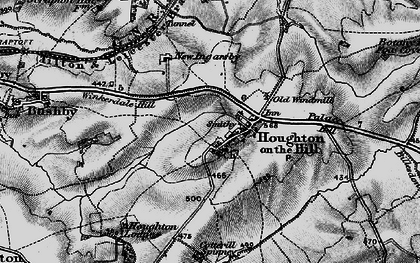 Old map of Houghton on the Hill in 1899