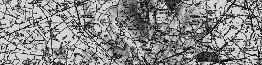 Old map of Houghwood in 1896