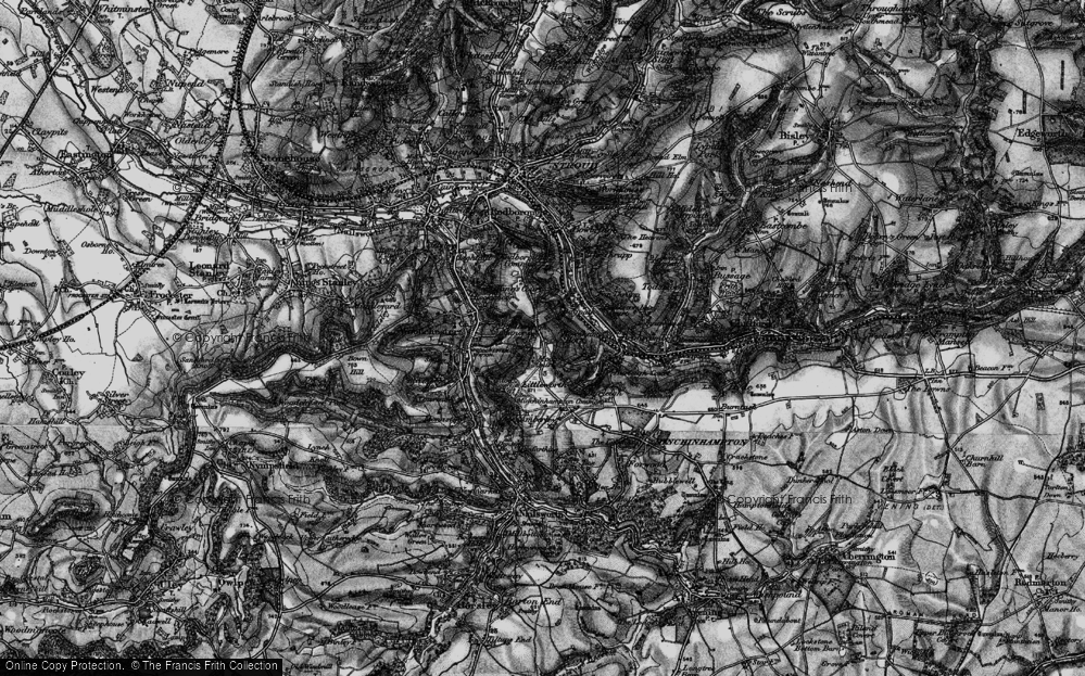Old Map of Houndscroft, 1897 in 1897