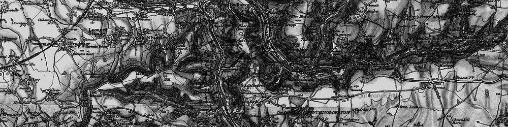 Old map of Houndscroft in 1897