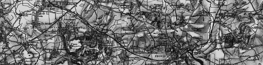 Old map of Houndstone in 1898
