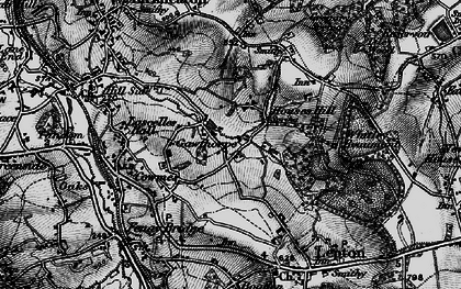 Old map of Houses Hill in 1896